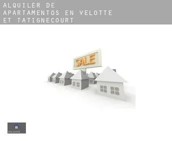 Alquiler de apartamentos en  Velotte-et-Tatignécourt