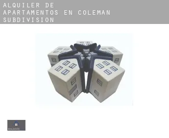 Alquiler de apartamentos en  Coleman Subdivision