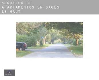 Alquiler de apartamentos en  Gages-le-Haut