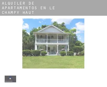 Alquiler de apartamentos en  Le Champy-Haut
