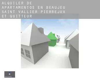 Alquiler de apartamentos en  Beaujeu-Saint-Vallier-Pierrejux-et-Quitteur